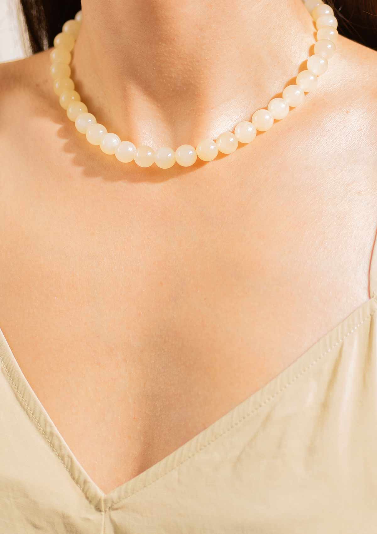 Candy Coral halskæde, M - Lemon